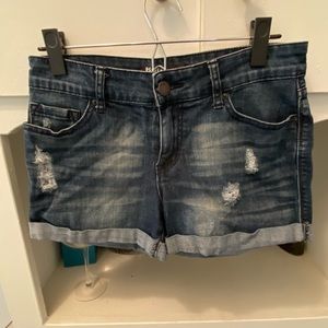 Urban Outfitters- stretchy denim shorts